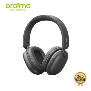 Oraimo BoomPop Lite ENC Over-Ear Wireless Headphones - Black
