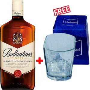 Ballantine's Ballantine's Blended Scotch Whiskey - 750ml + Free Whiskey glass