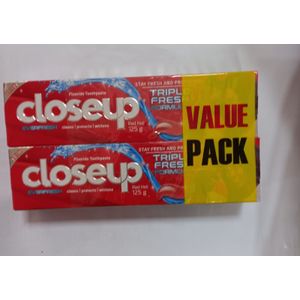 Closeup Red Hot Deep Action Gel Toothpaste 125g Value Pack