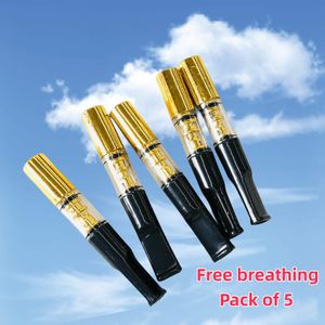 5pcs c-igarette filters, reduce tar and n-icotine, reusable