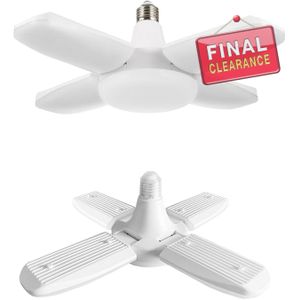(60 W)Motion Sensor Garage Light, E27 Screw-in Fixed Frequency Radar Led, Ceiling Mount LED Motion Activated Light for Garage/Shop/Porch - 60W 6000LM 6500K