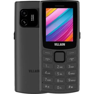 VILLAON V120, 1.77", 1000mAh, Triple-SIM Feature Phone - Black