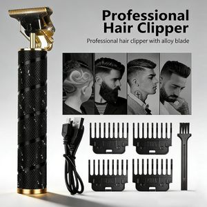 Cordless Rechargeable Hair Clippers/Hair Cutter/Shaving Machine/Hair Trimmer - USB - Black