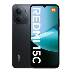 Redmi 15C By Xiaomi, 4G, 6.9", 6GB RAM + 128GB, 6000mAh, Black (25 Months Warranty)