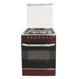 Ramtons EB/303-5694 - 4 Gas Roti + Auto Ignition Cooker - Dark Red (1YR WRTY)