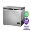 Vision Plus 150L Chest Freezers - Silver Finish (2YRs WRTY)
