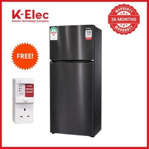 K-Elec Compact 247-Litres Top Mount Frost Free Double Door Refrigerator With Ice Cube Tray Model - KR40-TM-NFC-KBI-Black(36Months Warranty)+ Free Fridge Guard
