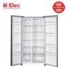 K-Elec 532 Litres Side-By-Side Total No Frost Fridge Refrigerator With Ice Cube Tray - Black | Model KR86-SS-NFS-KBI | 36 Months Warranty + Free Fridge Guard
