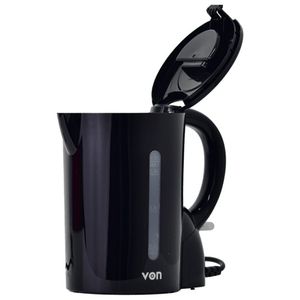 VON VKCD17CDK Corded Kettle 1.7L, Black
