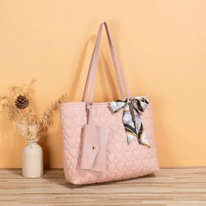 Handbag Pink Underarm Bag Handbag Stylish Commuter Bag Shoulder Bag Silk Scarf Bag Women's Bag Tote Bag For Women A Gift