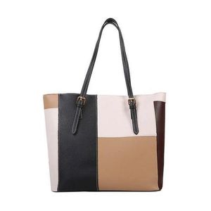 Women's Leather Casual Simple Shopping Out Large Capacity One Shoulder Tote Bag