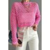Crotchet Sweater Crop Top