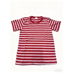Catpapa Exclusive Perks for Loyal Customers!kids clothes for boys Summer Soft White+Red Striped Short-Sleeve T-Shirt