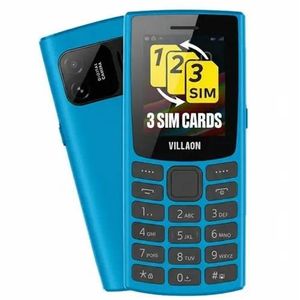 VILLAON V120, 1.77", 1000mAh, Triple-SIM Feature Phone - Blue